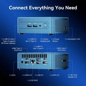Фото: Персональний комп'ютер GEEKOM IT12 (GMIT12I312300HE-16512-EU) - Intel Core i3 12300HE / 16 ГБ DDR4 / PCI-E SSD 512 ГБ / Intel / Intel UHD Graphics, UMA / 120 Вт № 5 | KTC