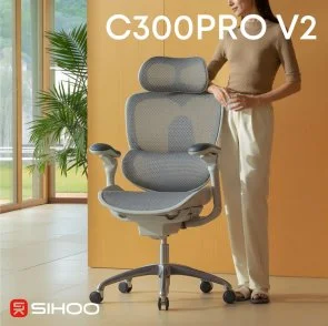 Фото: Крісло SIHOO C300 Pro V2 White (C300-PRO-V2-B102) № 6 | KTC