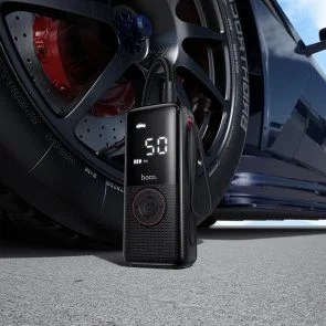 Фото: Компресор Hoco ZP18 Enlighten Portable Smart Air Pump Black (6942007673303) № 6 | KTC