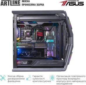Фото: Персональний комп'ютер ARTLINE Overlord HYPERION Windows 11 Pro (Hyperionv77Win) - AMD Ryzen 9 9950X3D / 96 ГБ DDR5 / PCI-E SSD 2 ТБ + 2 ТБ / Nvidia / GeForce RTX 5080, 16 ГБ / AMD X870 / 1000 Вт № 5 | KTC