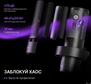 Фото: Мікрофон Fifine A9S Black № 9 | KTC