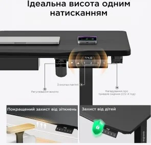 Фото: Стіл комп’ютерний Anda Seat Xtreme 180 Black (AD-D-DD2-1800-04-B) № 15 | KTC