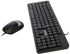 Фото: Комплект клавіатура+миша Maxxter KMS-CM-03-UA Black/Silver № 5 | KTC