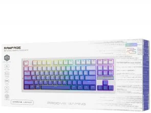 Фото: Клавіатура Proove Gaming Rampage WL/BT/USB Gradient Purple/White (WKRM00022419) № 8 | KTC