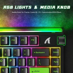 Фото: Клавіатура Attack Shark R85 HE Magnetic Switch Green Black (R85HEGRN_AS) № 5 | KTC