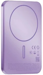Фото: Батарея універсальна Momax 1-Power Pass 5000mAh 20W / Qi 15W Purple (IP165U) № 4 | KTC