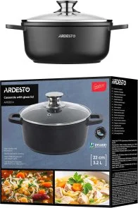 Фото: Каструля Ardesto Gemini Lazio 3.2L Black (AR1932CA) № 9 | KTC