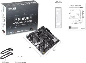 Фото: Материнська плата ASUS PRIME A520M-K ARGB № 7 | KTC