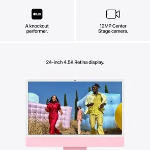 Фото: ПК моноблок Apple iMac 24 Retina 4.5K M6 12GPU Pink (MH1P4) № 7 | KTC