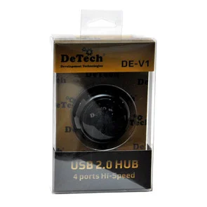 Фото: USB-хаб DeTech DE-V1 чорний № 2 | KTC