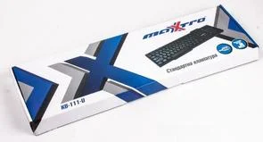 Фото: Клавіатура Maxxtro KB-111-U USB чорна № 3 | KTC