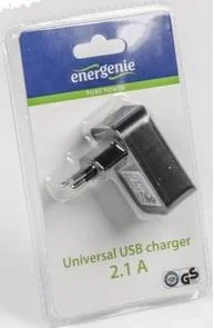 Фото: Мережевий зарядний пристрій EnerGenie EG-UC2A-01 1хUSB 2.1A чорний № 4 | KTC