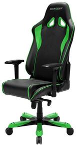 Крісло DXRACER SENTINEL OH/SJ0/NE чорне з зеленими вставками