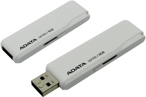 Флешка USB A-Data UV110 DashDrive 8 ГБ (AUV110-8G-RWH) біла