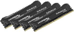 Пам'ять Kingston HyperX Savage Black DDR4 4x16 ГБ (HX426C15SBK4/64)