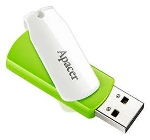 Фото: Флешка USB Apacer AH335 32GB Green/White (AP32GAH335G-1) № 2 | KTC