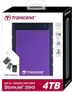 Фото: Зовнішній HDD Transcend StoreJet 25H3 4TB Purple (TS4TSJ25H3P) № 3 | KTC