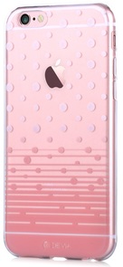 Чохол Devia for iPhone 6/6S - Vango Soft Case Polka Pink UA