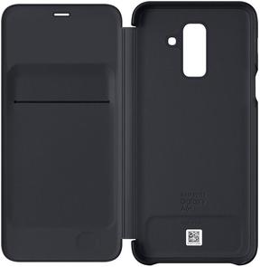 for Samsung A6 Plus 2018/A605 - Wallet Cover Black