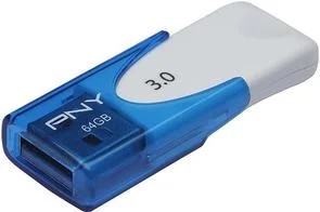 Фото: Флешка USB PNY Attache 4 64GB FD64GATT430-EF Blue № 2 | KTC