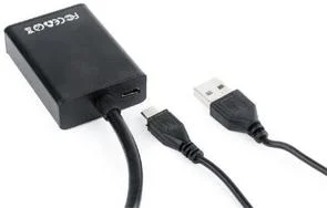 Фото: Перехідник Cablexpert VGA / HDMI Black (A-VGA-HDMI-01) № 3 | KTC