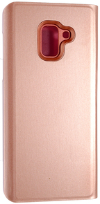 for Samsung A730 / A8 Plus 2018 - MIRROR View cover Rose Gold