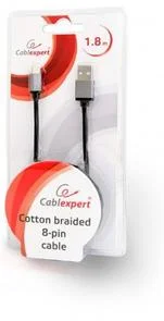 Фото: Кабель Cablexpert AM/Lightning 1.8m Black (CCB-mUSB2B-AMLM-6) № 2 | KTC