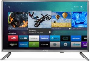 Телевізор LED Kivi 24HR50GU (Smart TV, Wi-Fi, 1366x768) Gray