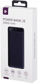 Батарея універсальна 2E Power Bank 20000mAh 2xUSB Dark Blue (2E-PB2005A-DARKBLUE)