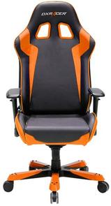 Крісло ігрове DXRacer King OH/KS00/NO, PU шкіра, Al основа, Black/Orange