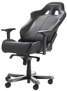 Крісло ігрове DXRacer King OH/KS57/NG, PU шкіра, Al основа, Black/Grey