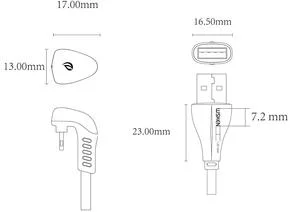 Фото: Кабель WSKEN Diamond AM / Lightning 2m Black (WDAC-01 2m Black) № 8 | KTC