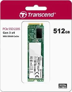 Фото: SSD-накопичувач Transcend 220S 2280 PCIe 3.0 x4 NVMe 512GB (TS512GMTE220S) № 2 | KTC