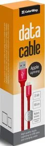 Фото: Кабель ColorWay AM / Lightning 1m Red (CW-CBUL004-RD) № 3 | KTC