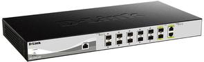 Switch, 12 ports, D-Link DXS-1210-12SC 10x100/1000/10000Mbps, 2x10GBaseT/10G SFP+, L3