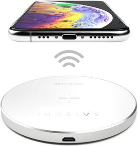 Зарядний пристрій Satechi Aluminum Wireless Charger Silver (ST-WCPS)