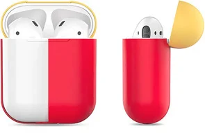Фото: Чохол AhaStyle for Airpods - Silicone Case DUO Case Red/Yellow (AHA-01380-RRY) № 2 | KTC
