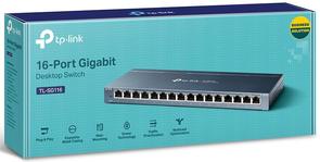 Switch, 16 ports, Tp-Link TL-SG116 16xLAN(10/100/1000), некерований