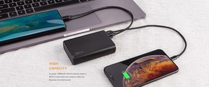 Батарея універсальна Recci RPD-10000 10000mAh Black