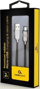 Кабель Cablexpert AM / Micro USB 2m Black (CC-USB2R-AMmBM-2M)