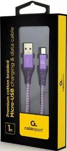 Фото: Кабель Cablexpert AM / Micro USB 1m Purple (CC-USB2B-AMmBM-1M-PW) № 2 | KTC