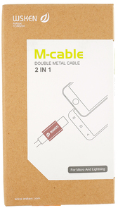 Кабель WSKEN AM / Lightning/microUSB 1m Rose Gold (MMAT-4 Rose Gold)