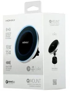 Фото: Кріплення для мобільного телефону Momax Qi Wireless charger 10W Black (CM10S) № 4 | KTC
