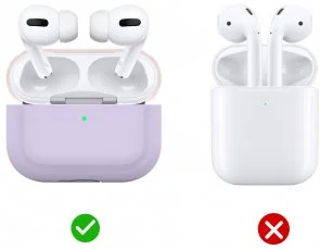 Фото: Чохол AhaStyle for Airpods Pro - Silicone Case DUO Case Lavender/Pink (AHA-0P200-LLP) № 3 | KTC