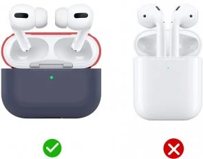 Фото: Чохол AhaStyle for Airpods Pro - Silicone Case DUO Case Navy Blue/Red (AHA-0P200-NNR) № 4 | KTC