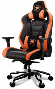 Крісло ігрове Cougar Armor Titan Pro Екошкіра, Al основа, Black/Orange