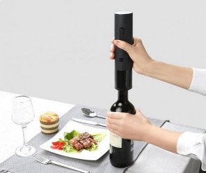 Huo Hou Electric Wine Bottle Opeber HU0027 Black