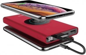 Безпровідна універсальна батарея Hoco J37 10000mAh Red