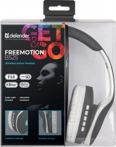 Фото: Навушники Defender FreeMotion B525 Gray/White (63527) № 3 | KTC