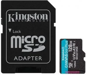 Фото: FLASH пам'ять Kingston Canvas Go Plus Micro SDXC 128GB with adapter (SDCG3/128GB) № 2 | KTC